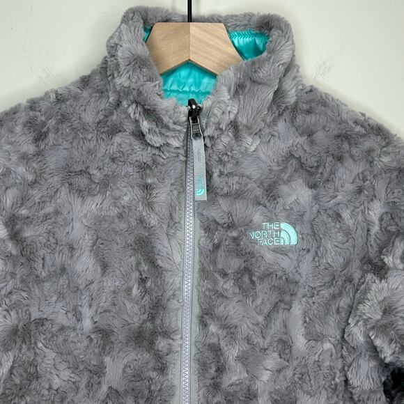 The North Face Reversible Fleece Lined Full Zip Jacket Girls Size L (14/16) - Picture 4 of 15
